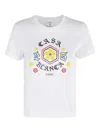 Casablanca Printed Fitted Tshirt In White