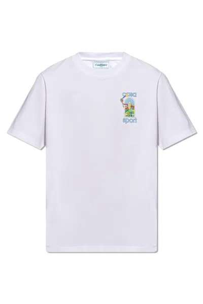 Casablanca Printed T-shirt In White