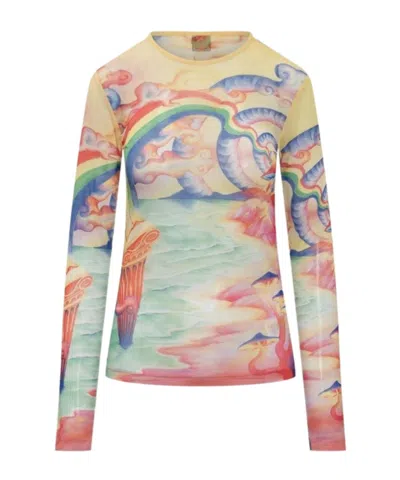 CASABLANCA CASABLANCA NATURE'S TEACHER MESH TOP