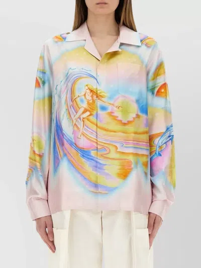 CASABLANCA "PSYCHEDELIC NIRVANA" COLLARED POCKET SHIRT