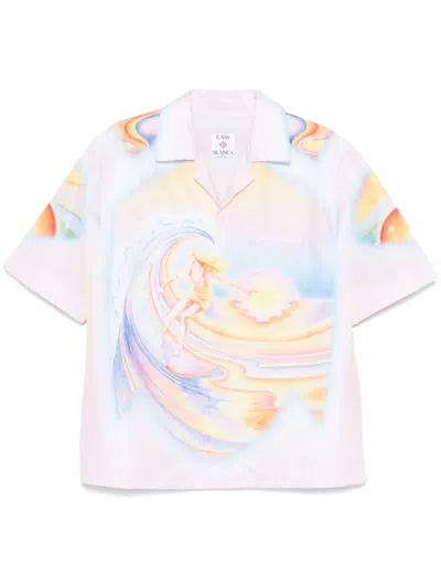 Casablanca Psychedelic Nirvana-print Shirt