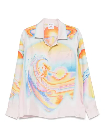 Casablanca Psychedelic Nirvana Shirt In Pink