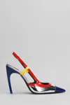 Casablanca Pumps In Multicolor Leather In Multicolor