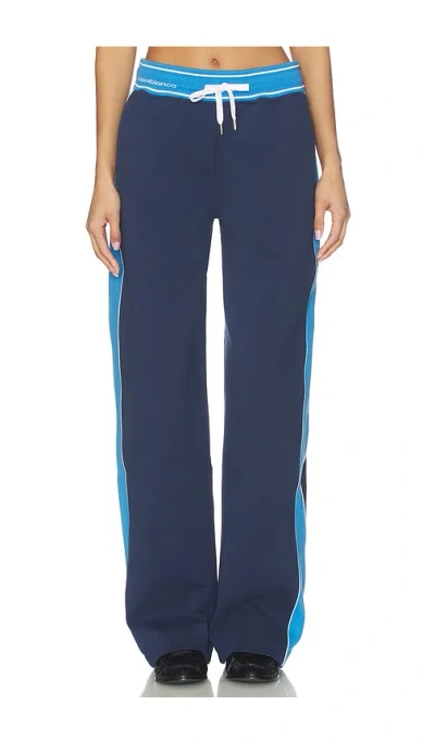 Casablanca Punto Low Rise Joggers In Blue