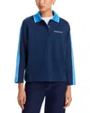 Casablanca Punto Polo Collared Sweatshirt In Blue