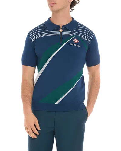 Casablanca Pyramid Jacquard Polo Shirt