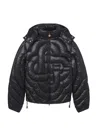 Casablanca Black Quilted Puffer Down Jacket In Black
