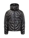 Casablanca Monogram Quilted Down Jacket In Black