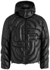 Casablanca Monogram Quilted Down Jacket In Black