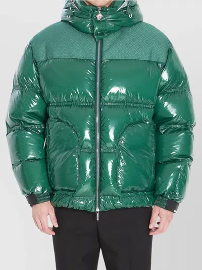 CASABLANCA QUILTED NYLON PUFFER JACKET HOOD