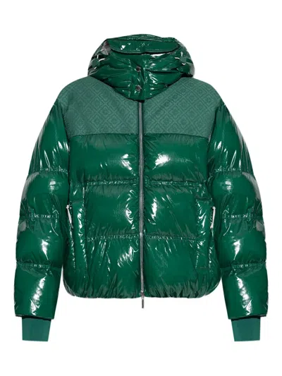 Casablanca Quilted Puffer Jacket In Green
