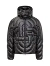 Casablanca Black Quilted Puffer Down Jacket In Nero
