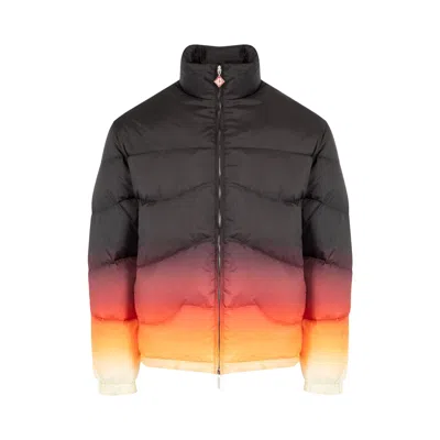 Pre-owned Casablanca Quilted Puffer 'ski Gradient' | Black | Men's Size L