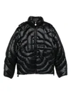 Casablanca Black Quilted Puffer Down Jacket In Black
