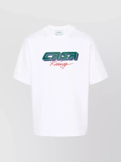 CASABLANCA RACING 3D CREWNECK T-SHIRT