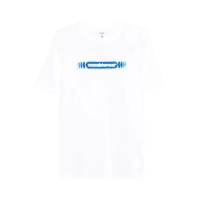 Pre-owned Casablanca Radiating Logo Classic T-shirt 'white' | Men's Size M