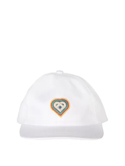Casablanca Rainbow Heart Logo Baseball Cap