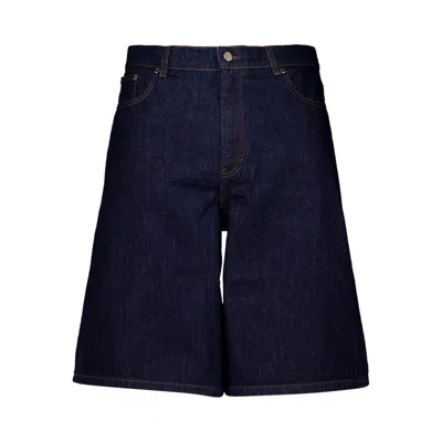 Pre-owned Casablanca Raw Denim Short 'indigo' | Blue | Men's Size 34