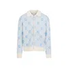 Casablanca Refined Wool Blend Sweatshirt With Classic Collar In Multi