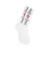 Casablanca White Gray Column Socks In White