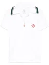 Casablanca Women Ribbed Collar Shirt In White
