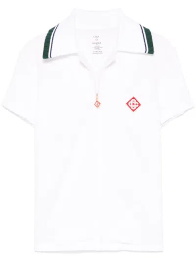 CASABLANCA RIBBED COLLAR SHIRT