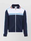 Casablanca Ribbed Collar Side Pockets Track Jacket In Blue