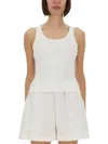 Casablanca Ribbed Logo-plaque Tank Top