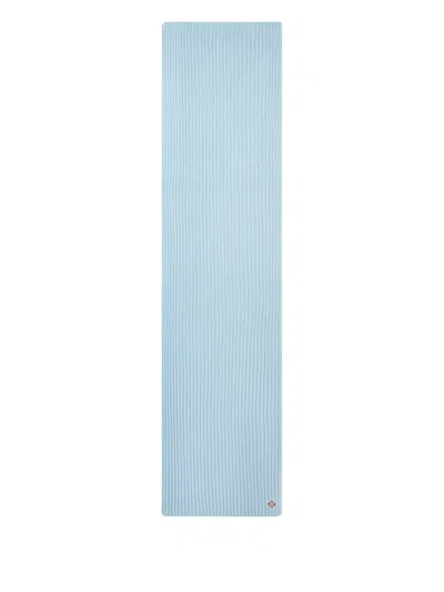 Casablanca Ribbed Scarf In Blue