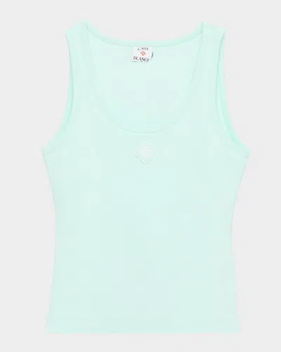 Casablanca Ribbed Tank Top
