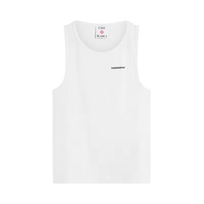 Pre-owned Casablanca Ribbed Tank Top 'white' | Men's Size M