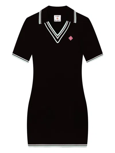 CASABLANCA RIBBED TURTLENECK DRESS