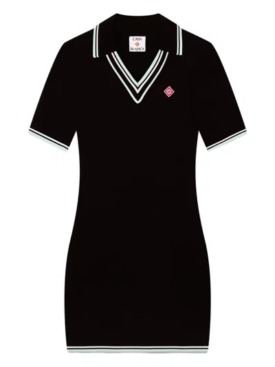 CASABLANCA CASABLANCA RIBBED TURTLENECK DRESS