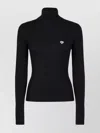 Casablanca Ribbed Turtleneck Sweater Long Sleeves