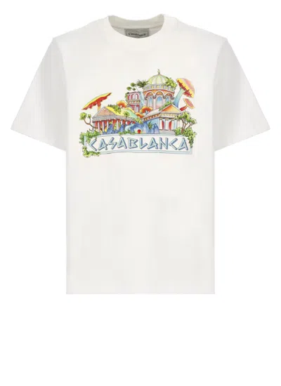 Casablanca Casa Beach Wave T-shirt White