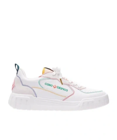 Casablanca Round Head Low-cut Casual Shoes In White