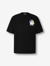 Casablanca Round Neck T-shirt In Black