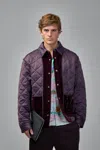 Casablanca Satin Quilted Jacket In Multi
