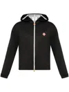 Casablanca Mens Black Scuba Two-zip-pockets Regular-fit Woven-blend Hoody In Black
