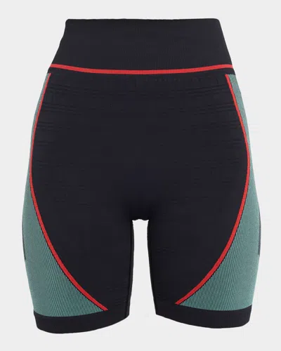Casablanca Seamless Biker Shorts In Black