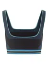 Casablanca Sports Top With Azure Details In Black
