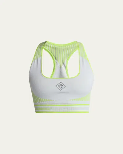 Casablanca Seamless Racerback Sports Bra In Multi