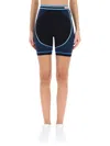 Casablanca Breathable High-waisted Stretch Shorts In Multi
