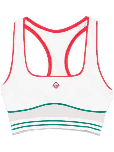 Casablanca Seamless Sports Bra In White