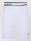 Casablanca Seamless Sporty Bikers Shorts Elastic Waistband In White