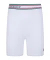 Casablanca Seamless Sporty Bikers Shorts Elastic Waistband In White