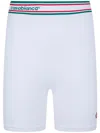 Casablanca Seamless Sporty Bikers Shorts Elastic Waistband In White