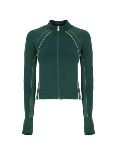 Casablanca Seamless Zip-up Jacket In Green