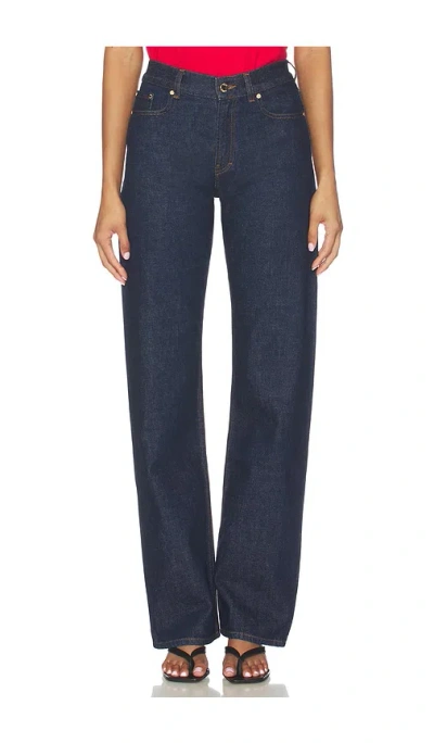 Casablanca Selvedge Embroidered Laurel Jeans In Purple
