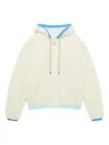 Casablanca Monogram Jacquard Oversized Fleece Jacket In White